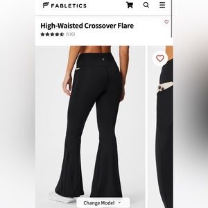 Fabletics Crossover Flare Pants - Size XS Tall